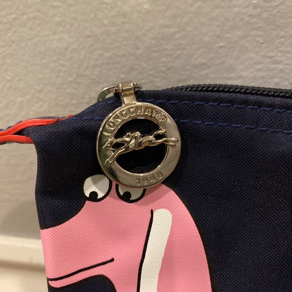 Navy Poodle Small Top Handle Tote - Picture 3 of 8